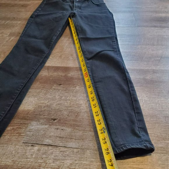 RUE 21 Black Denim Jeans Juniors 10R High Rise Jeggings Stretchy - Picture 4 of 8